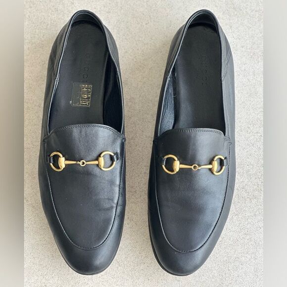 Gucci Brixton Leather Horsebit Loafers size 38 Black - Picture 8 of 14